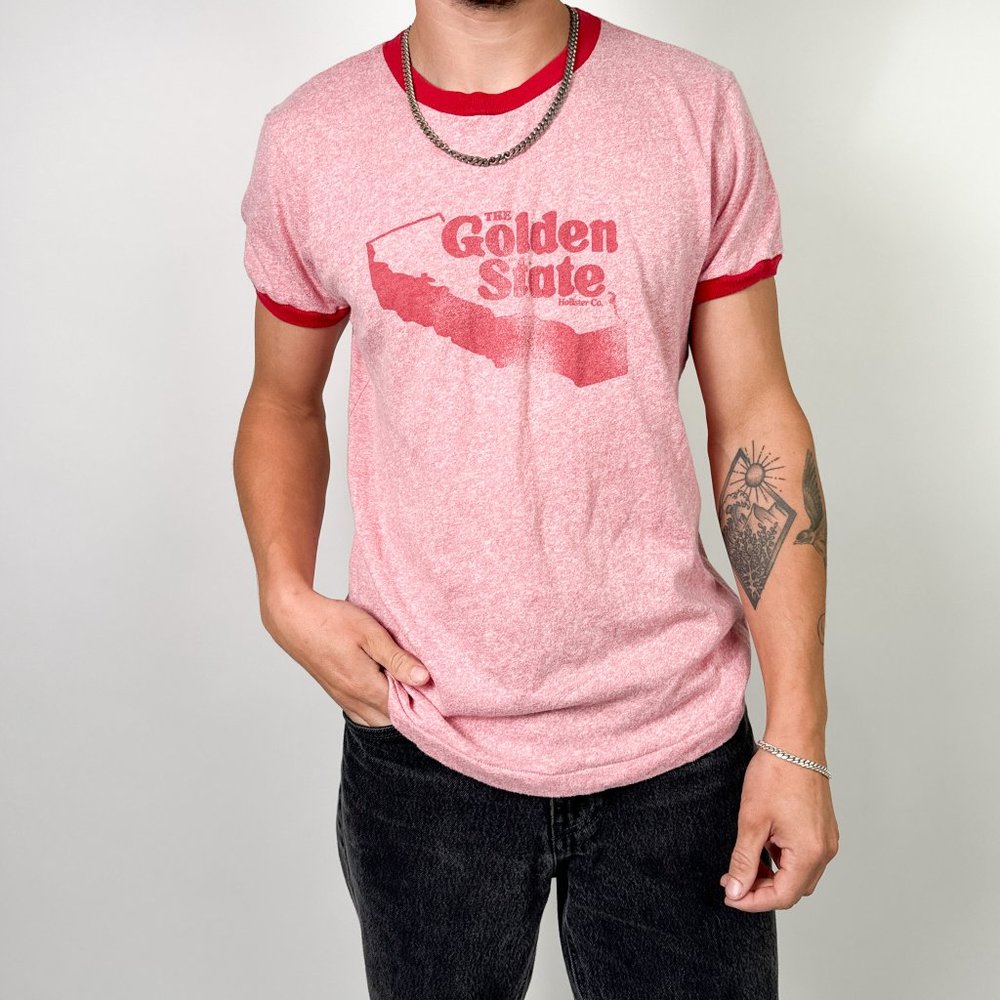 Y2K HOLLISTER GOLDEN STATE T- SHIRT